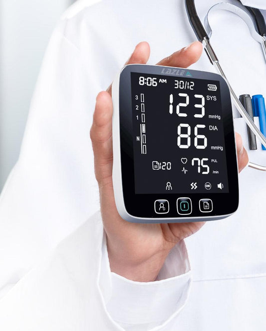 2024 Smart Blood Pressure Machine with Largest Backlit Display - Automatic Upper Arm Blood Pressure Monitor - Accurate Adjustable Blood Pressure Cuff - 200 Sets Memory, Includes Case & Batteries