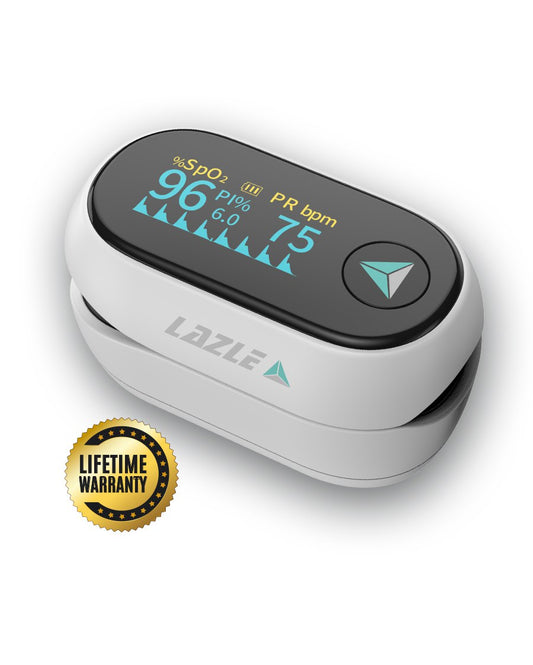 Oximeter with Bright OLED Screen - White